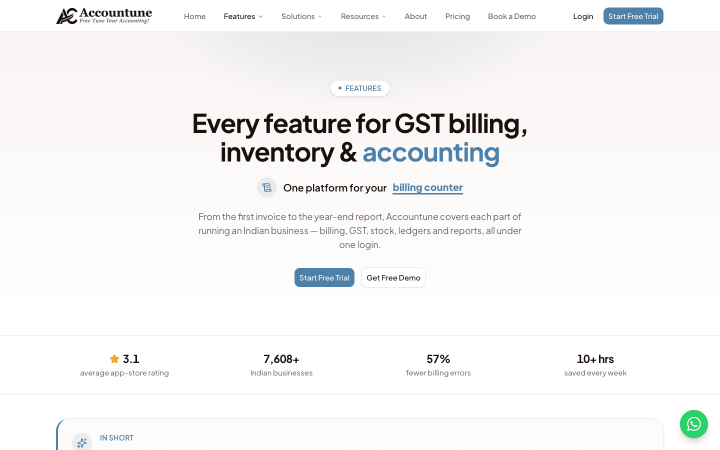 Accountune — Key Features
