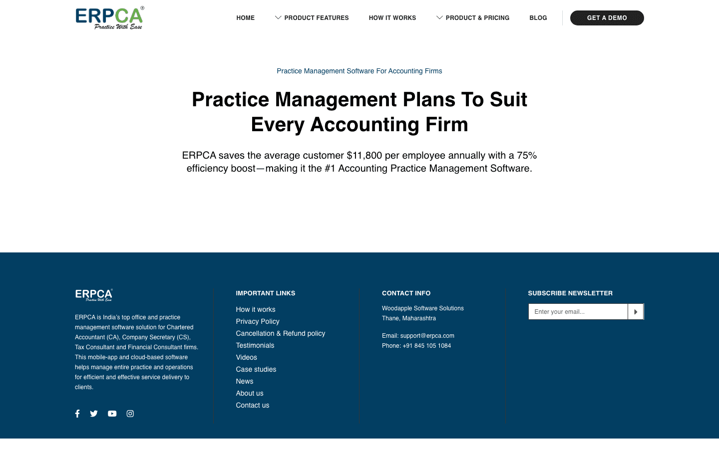ERPCA — Pricing & Plans
