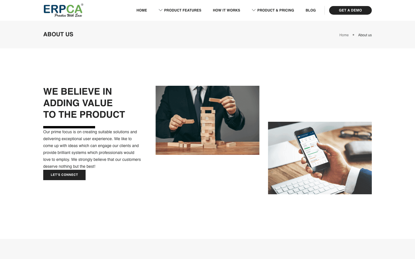 ERPCA — Product Portal