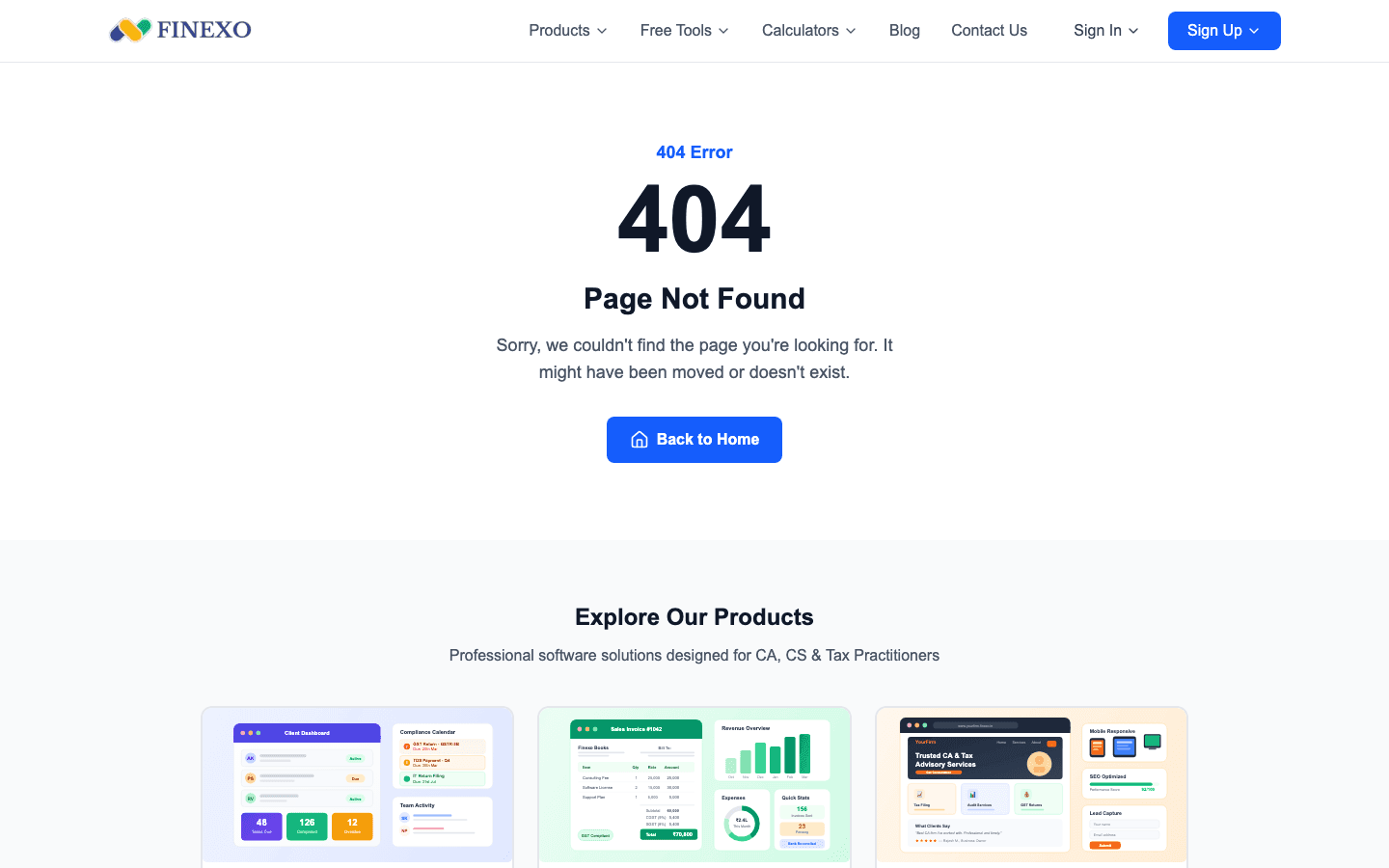 Finexo — Key Features