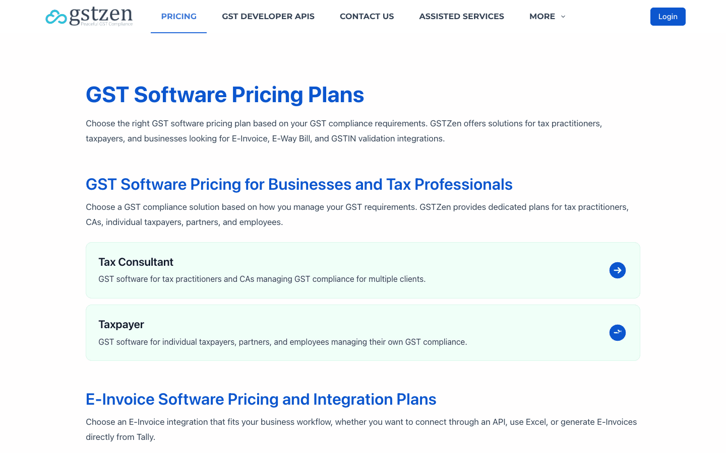 GSTZen — Pricing & Plans