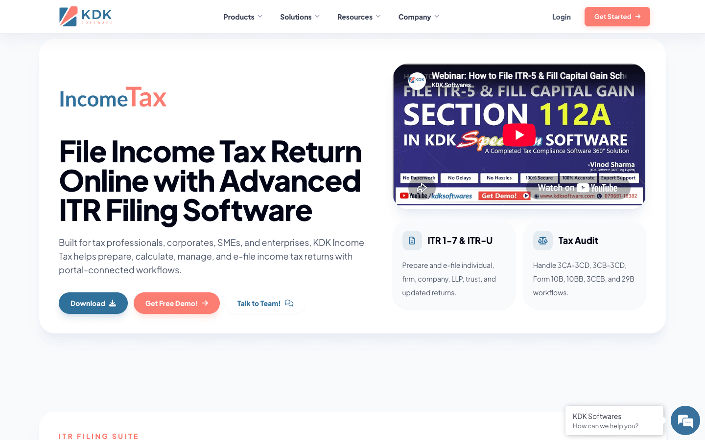 Zen Income Tax (Spectrum) — Key Features