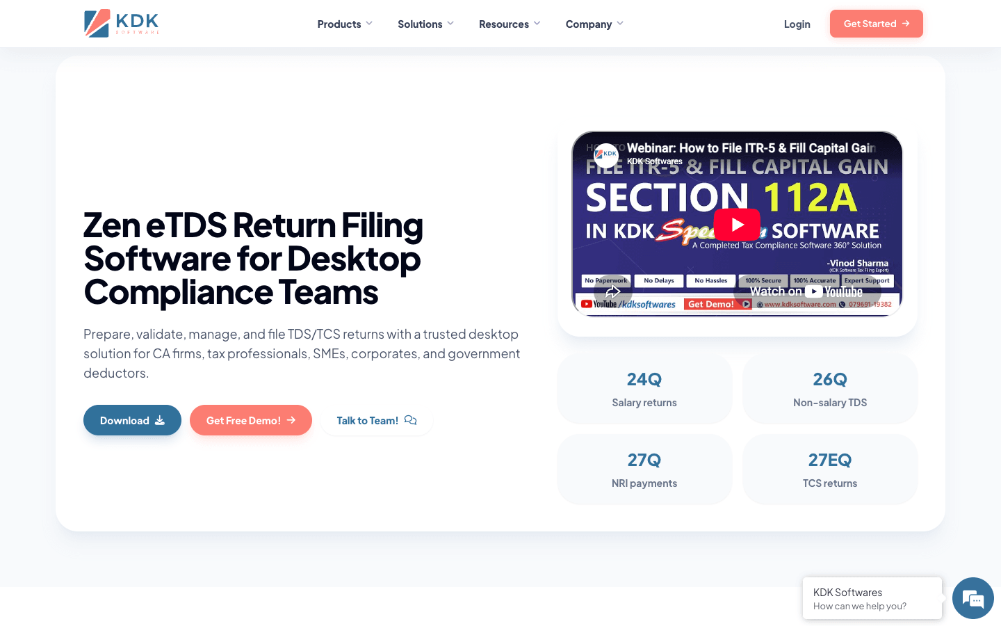 Zen TDS (KDK Spectrum) — Key Features