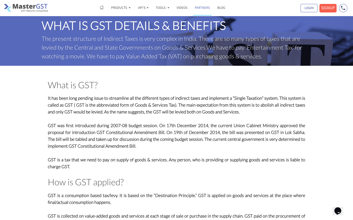 MasterGST — Product Portal