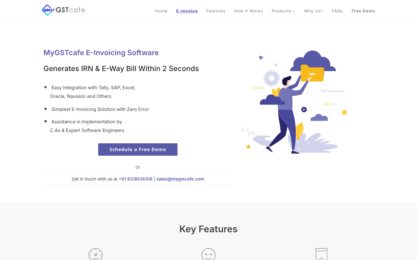 MyGSTcafe — Key Features