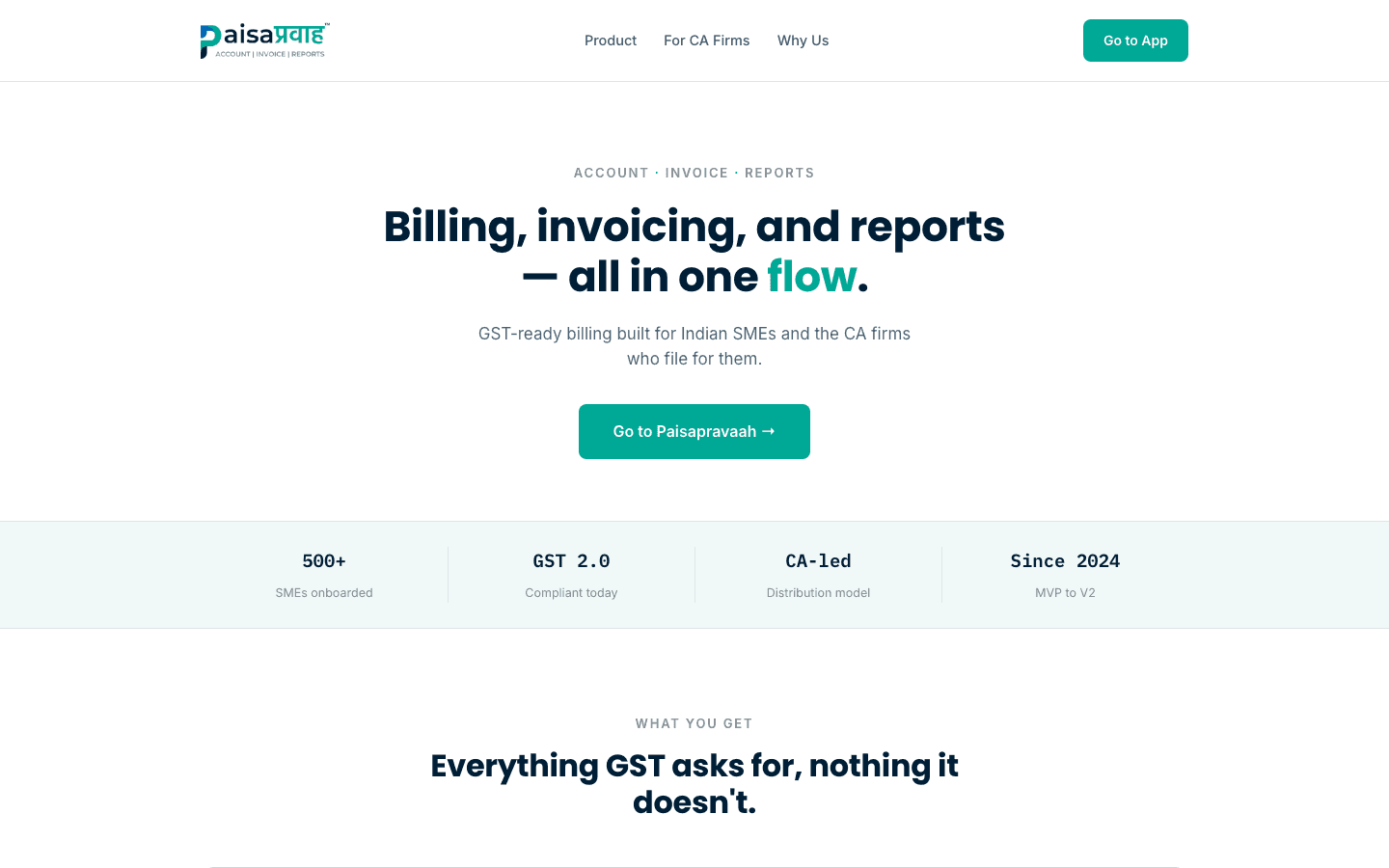 PaisaPravaah — Key Features