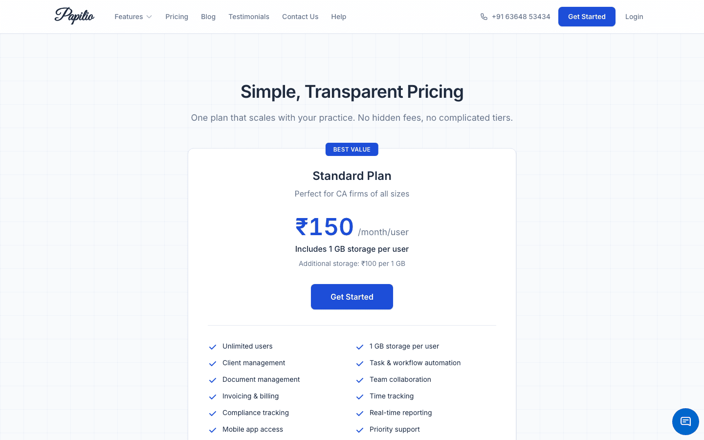 Papilio — Pricing & Plans