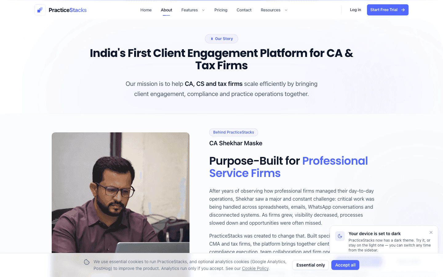 PracticeStacks — Product Portal