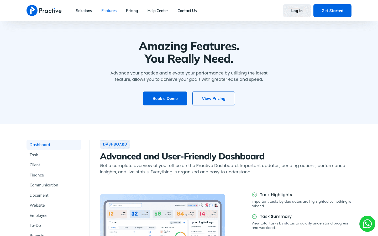 Practive — Key Features