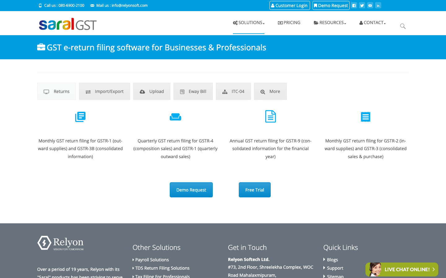 Saral GST — Product Portal