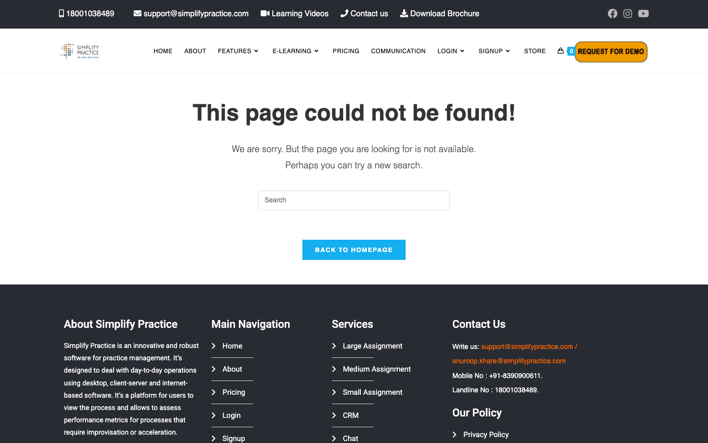 Simplify Practice — Key Features
