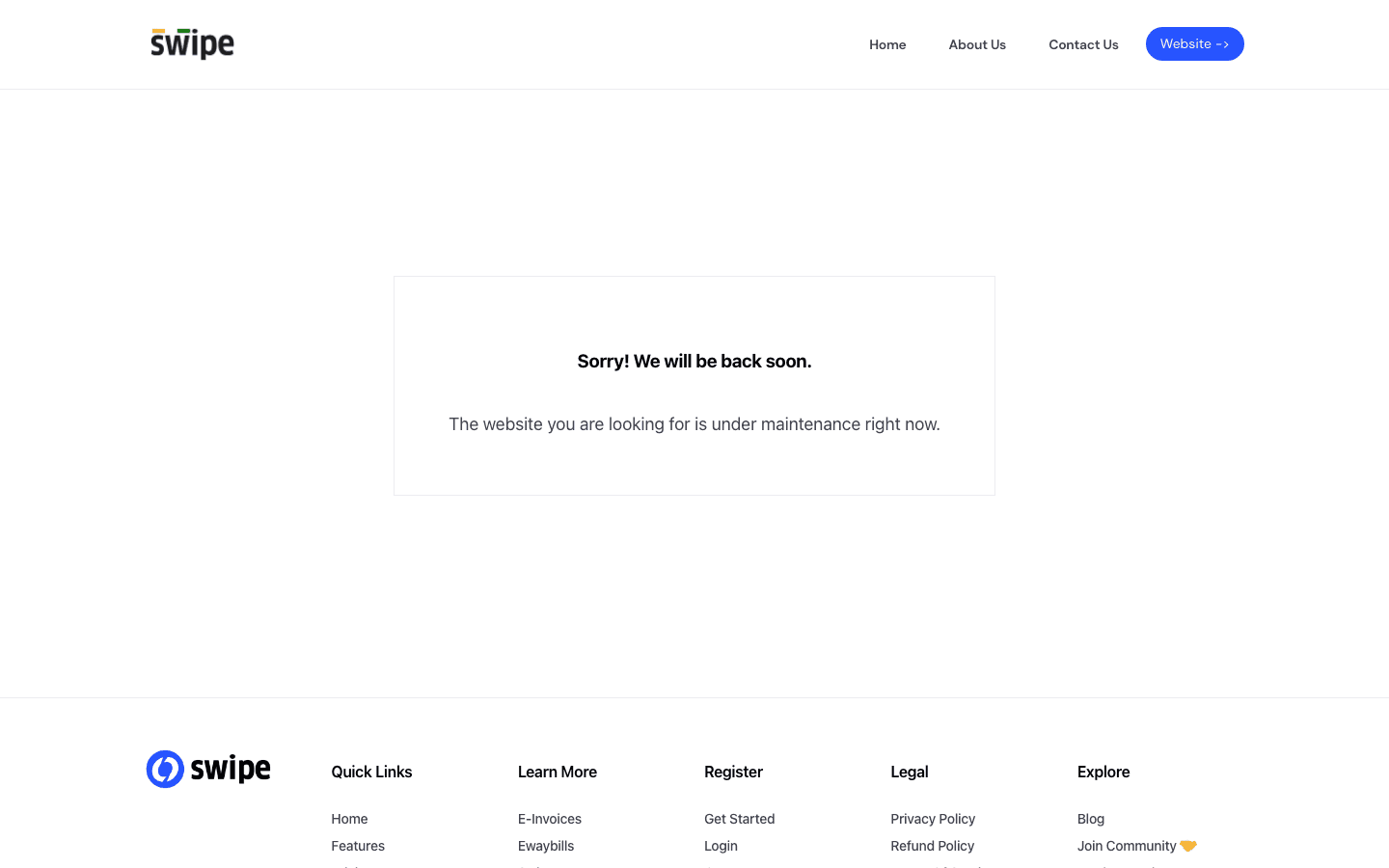 Swipe — Product Portal