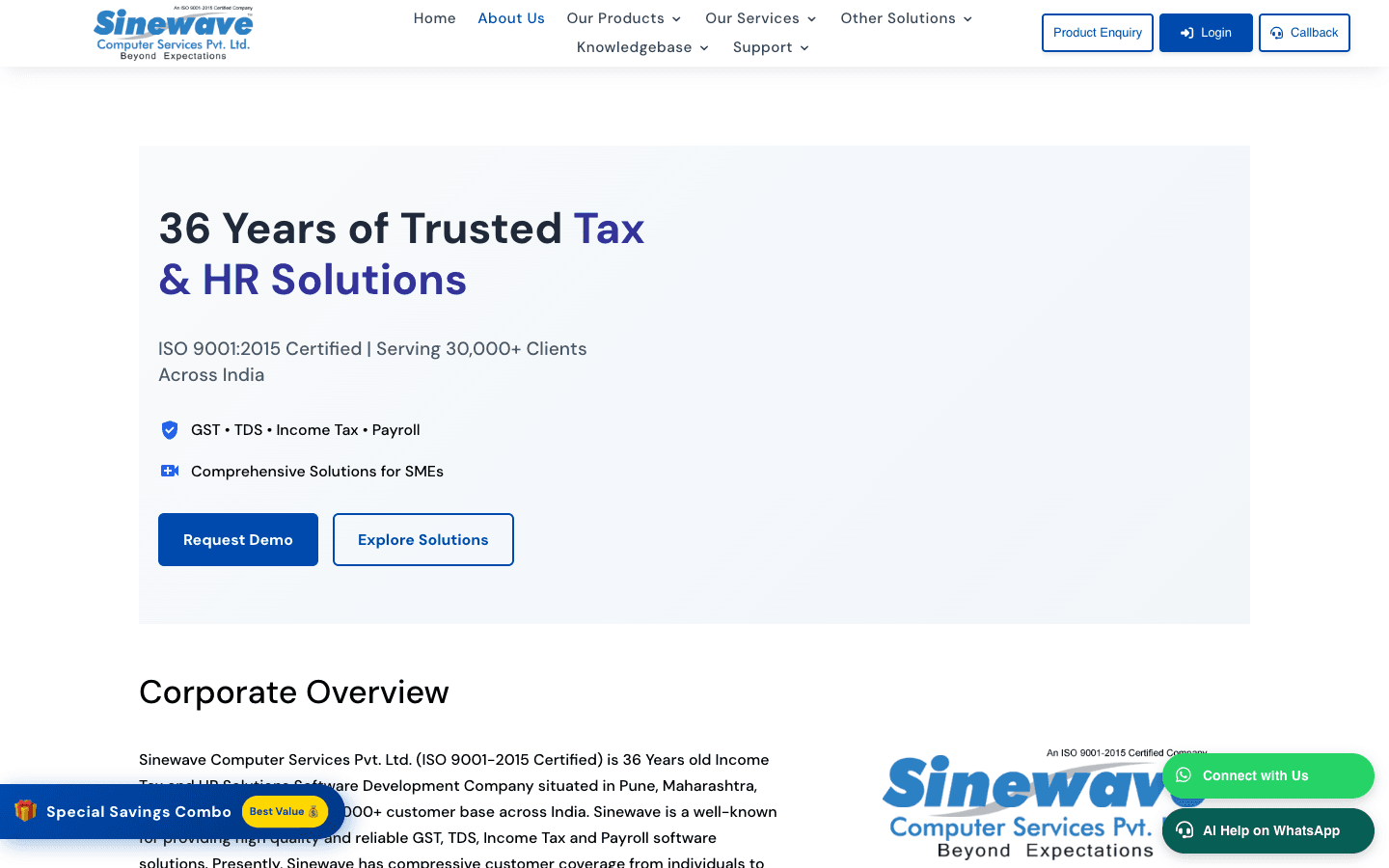 Taxbase Pro (Sinewave) — Product Portal