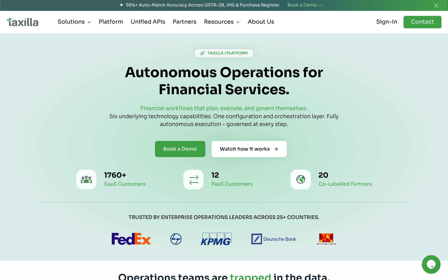 Taxilla RegTech — Product Portal