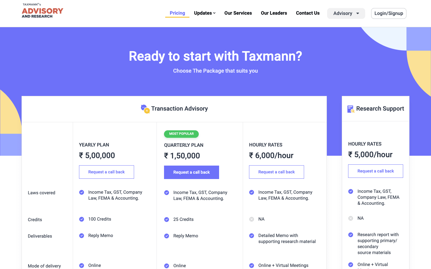 Taxmann One Solution (Income Tax) — Pricing & Plans