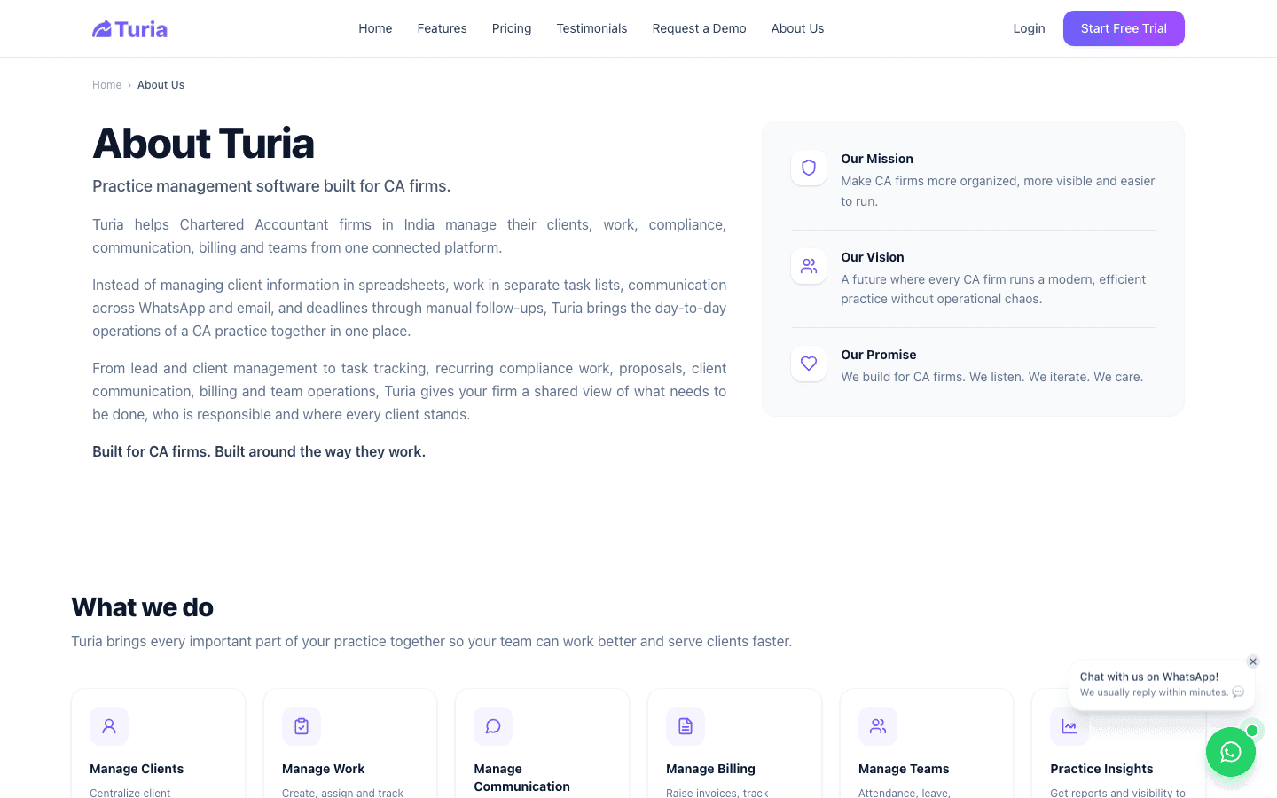 Turia — Product Portal